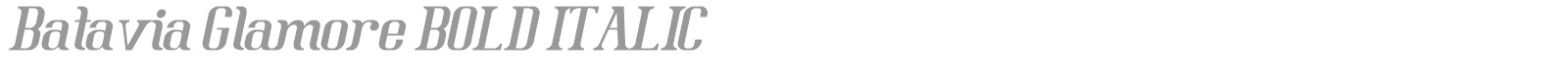 Batavia Glamore font preview